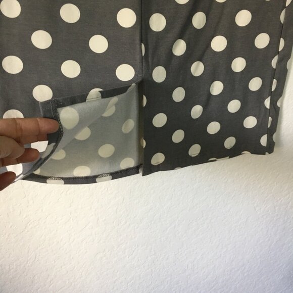 Tiara Boho Pull on Skirt Womens Small Elastic Waist Midi Slit Back 30" Length - Picture 4 of 9